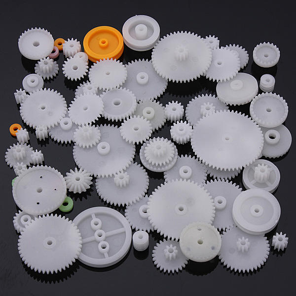 75 Type Plastic Crown Gear Single Double Reduction Gear Worm Gear