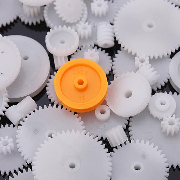 75 Type Plastic Crown Gear Single Double Reduction Gear Worm Gear