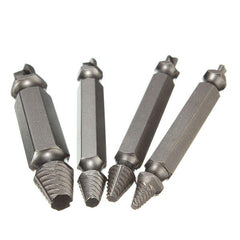 4PCS Double Side Damaged Screw Extractor Out Remover Bolt Stud Tool
