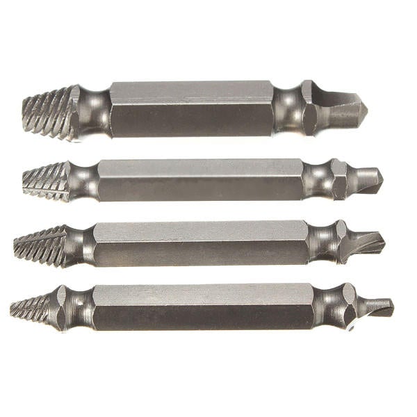 4PCS Double Side Damaged Screw Extractor Out Remover Bolt Stud Tool