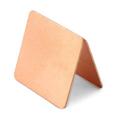 100pcs 15x15x0.3mm Pure Copper Cooling Plate Thermal Conductivity Copper