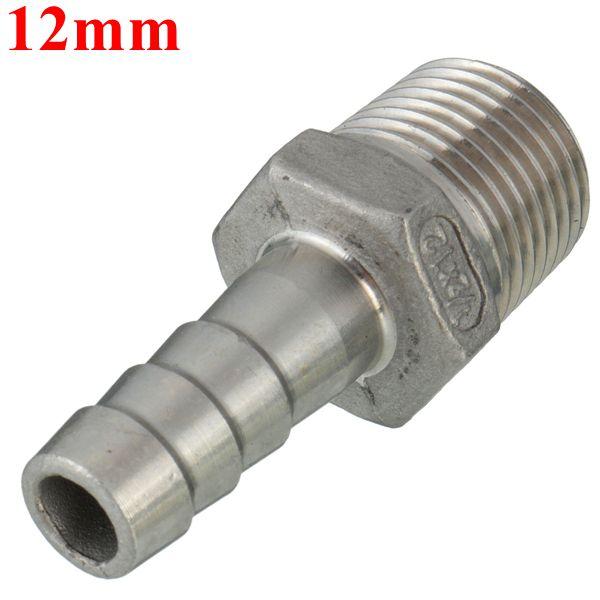 1/2 Inch Male Thread Pipe Barb Hose Tail Connector Adapter 68mm To 19mm