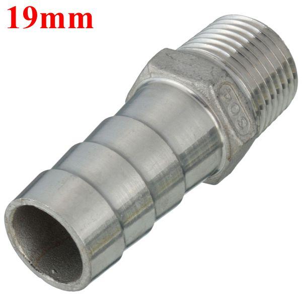 1/2 Inch Male Thread Pipe Barb Hose Tail Connector Adapter 68mm To 19mm