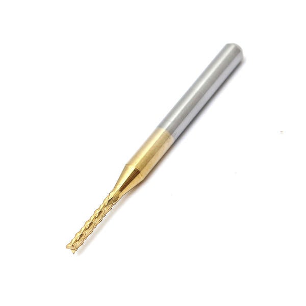 1.5mm Tungsten Steel Titanium Coat Carbide End Mill Cutter Engraving Bit CNC PCB Rotary Burr