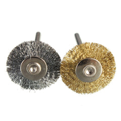 Steel/Copper Wire Brush Wire Wheel Brush for Grinder Dremel Rotary Tool Polishing Tool