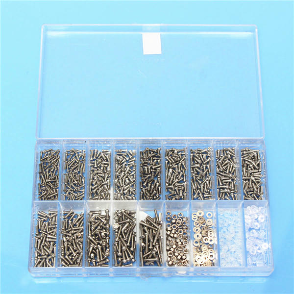 1000pcs Glasses Sunglass Spectacles Screws Nut Repair Kit With a Plastic Case