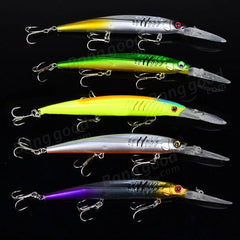 12.7g 14.5cm Minnow Bait Fishing Lure Hard Lure Bait with Hooks 5PCs