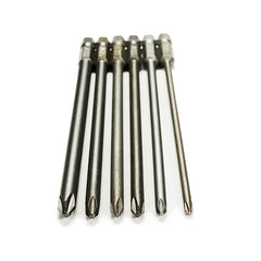 6pcs 150mm 3mm-6mm Magnetic Hex Cross Head Screwdriver Bit Set Electric Screwdriver