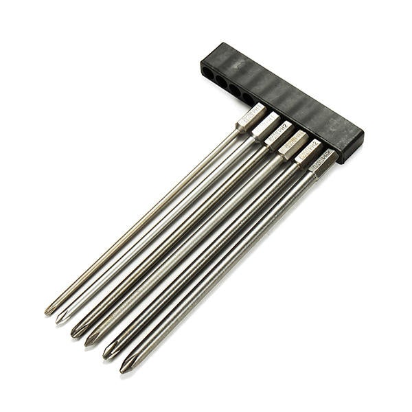 6pcs 150mm 3mm-6mm Magnetic Hex Cross Head Screwdriver Bit Set Electric Screwdriver