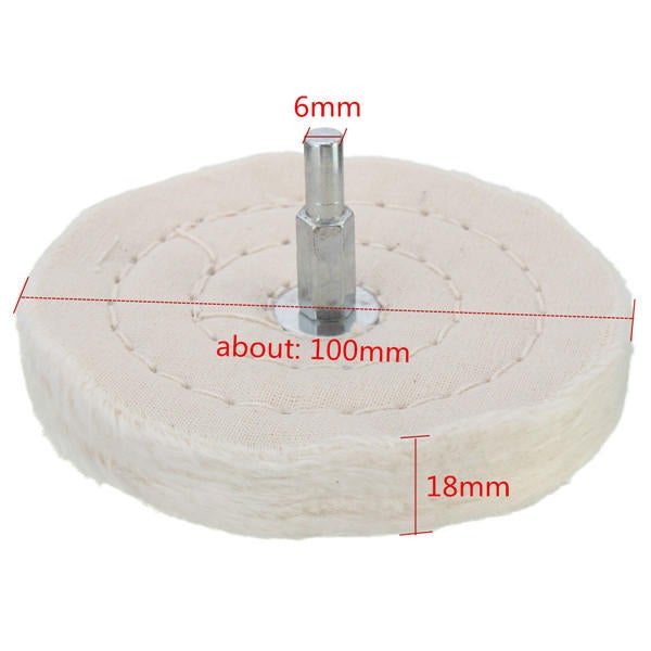 100mm Cloth Polishing Mop Buffing Wheel For Power or Battery Drill Buffing Grinder