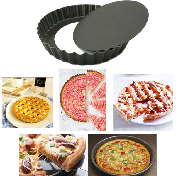 Non-stick Pizza Pan Mold 8 Inch 9 Inch Drop Battom Cake Pizza Baking Pans Mould