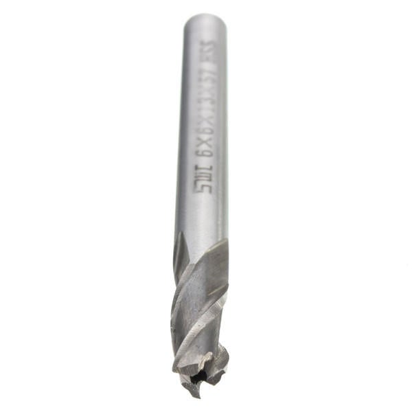 6mm 3 Flute HSS Aluminium Extra Long End Mill Cutter CNC Bit