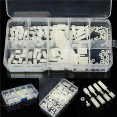 M2 Nylon Screw White Hex Screw Nut Nylon PCB Standoff Assortment Kit 120pcs