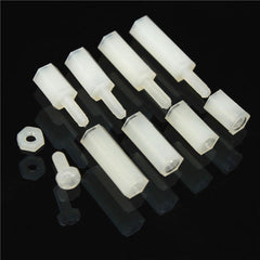 M2 Nylon Screw White Hex Screw Nut Nylon PCB Standoff Assortment Kit 120pcs