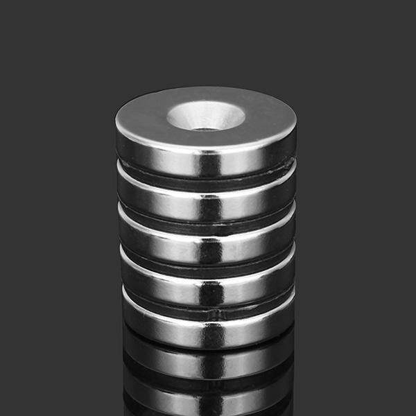 5pcs N35 Strong Disc Neodymium Magnets 25mm x 5 mm Round NdFeB Magnets With 6mm Hole