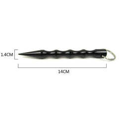 Tactical Pointed Kuboton Rod Keychain Key Ring EDC Outdoor Self Defend Tool