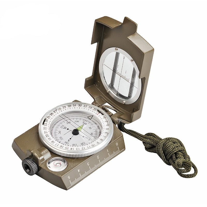 Professional Military Army Metal Sighting Waterproof Compass Outdoor Gadgets Sport Clinometer Camping Hiking Climbing