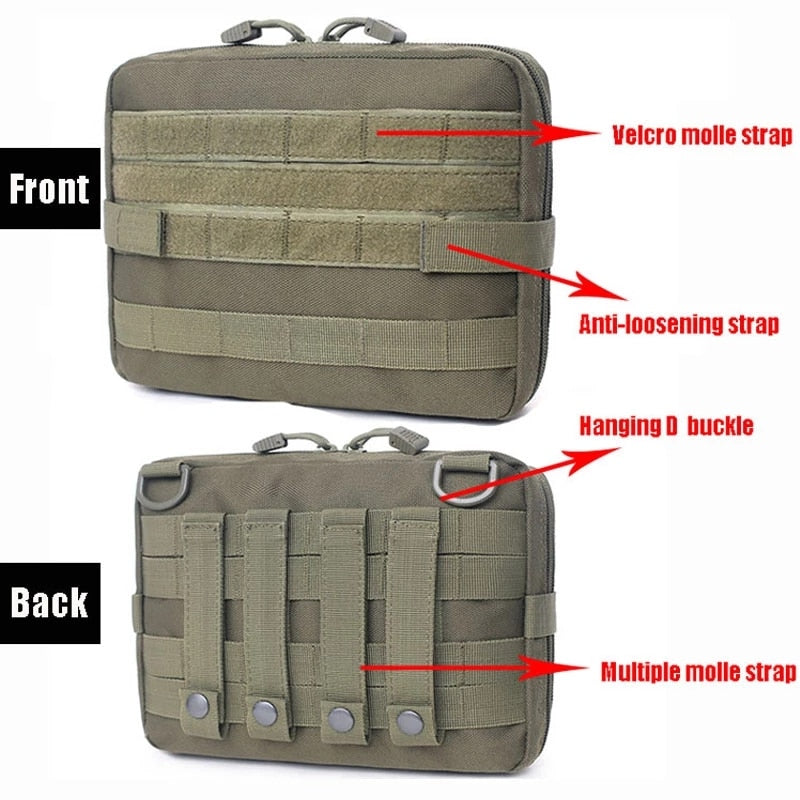 Molle Military Pouch Bag Medical EMT Tactical Outdoor Emergency Pack Camping Hunting Accessories Utility Multi-tool Kit EDC Bag