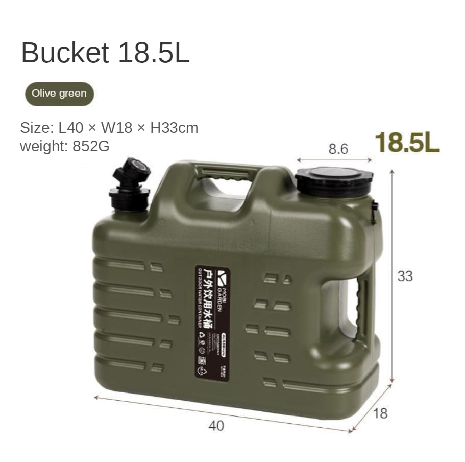 Household Large Capacity Water Storage Tank Water Storage Tank with Faucet Outdoor Camping Camping Portable Bucket