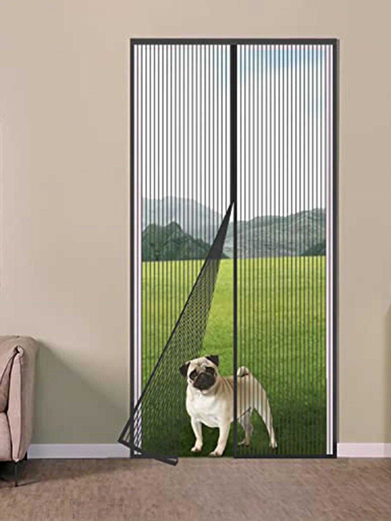 Summer Anti-Insect Door Mesh - Anti-Mosquito, Ventilated, No-Punch, Auto-Closing Curtain