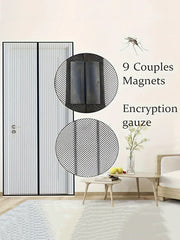 Summer Anti-Insect Door Mesh - Anti-Mosquito, Ventilated, No-Punch, Auto-Closing Curtain