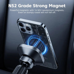 Magnetic Car Wireless Charger & Phone Holder 15W Fast Charging for iPhone 15/14/13/12 Pro Max