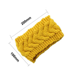 Winter Fashion Women Knitted Turban Headbands Warm Crochet Headwrap Wide Ear Warmer