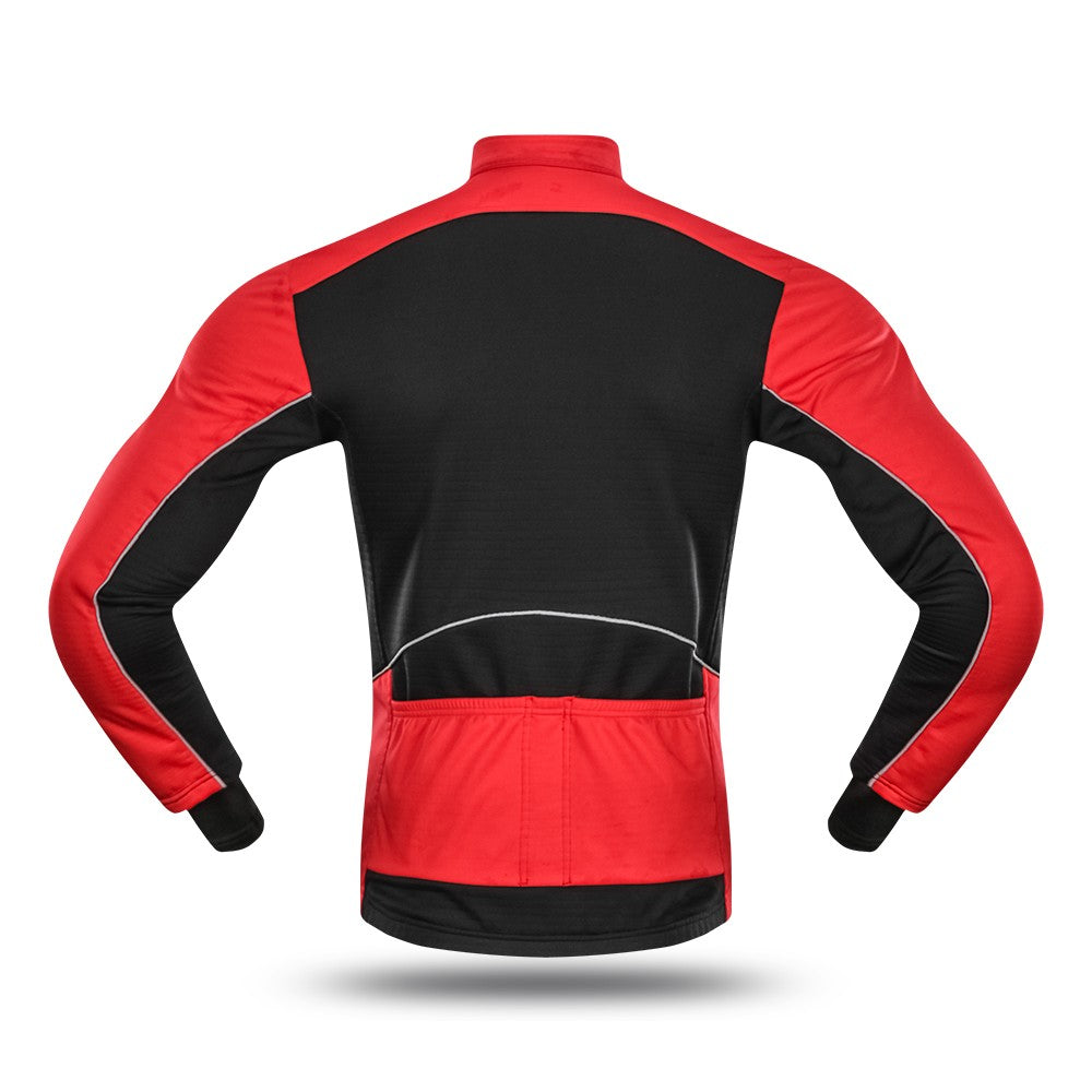 Men Winter Cycling Clothing SetWaterproof Windproof Thermal Fleece Bike Riding Jacket and Pants Sportswear