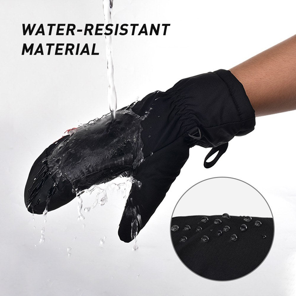 Winter Warm Gloves Windproof Water-resistant Snow Gloves Mittens for Outdoor Cycling Skiing Running