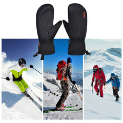 Winter Warm Gloves Windproof Water-resistant Snow Gloves Mittens for Outdoor Cycling Skiing Running