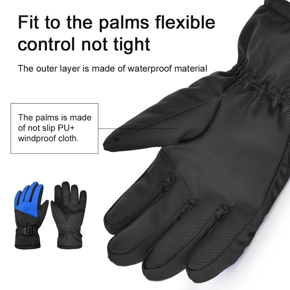 Children's Ski Glove Winter Warm Snowboarding Ski Glove Water Repellent Warm Ski Glove Waterproof Glove