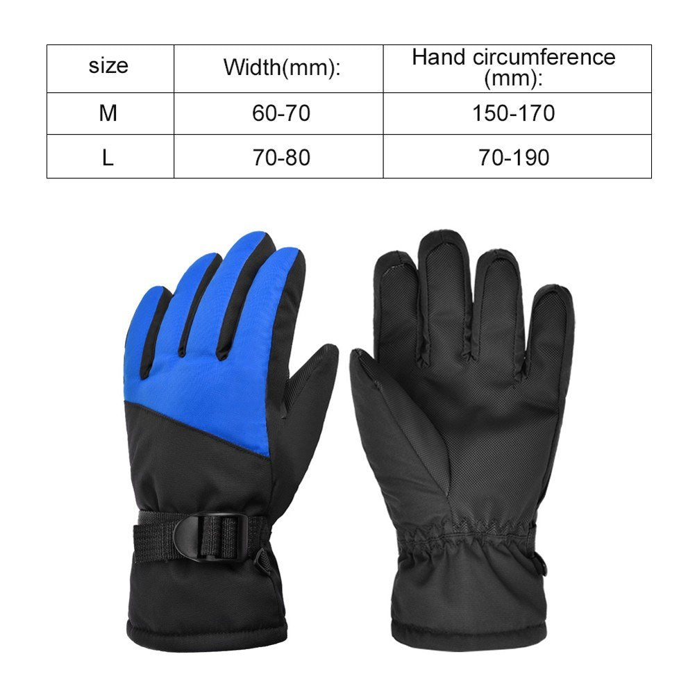 Children's Ski Glove Winter Warm Snowboarding Ski Glove Water Repellent Warm Ski Glove Waterproof Glove