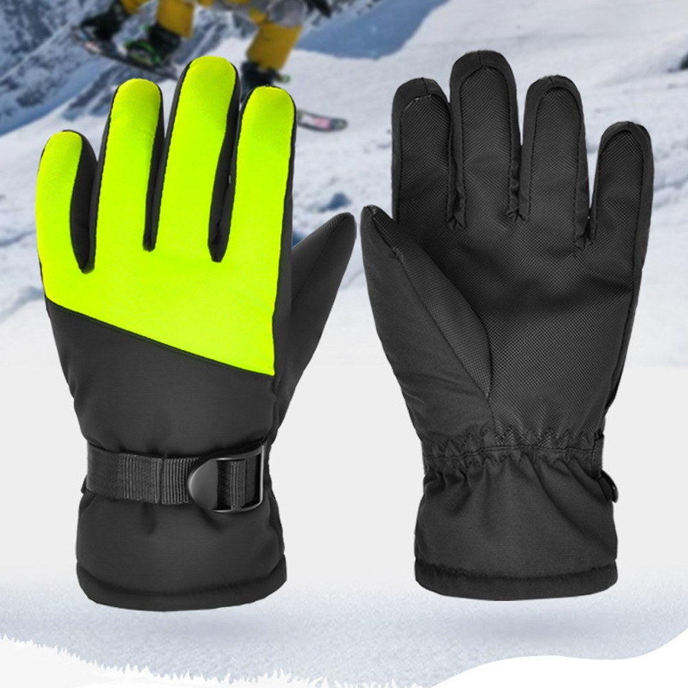 Children's Ski Glove Winter Warm Snowboarding Ski Glove Water Repellent Warm Ski Glove Waterproof Glove