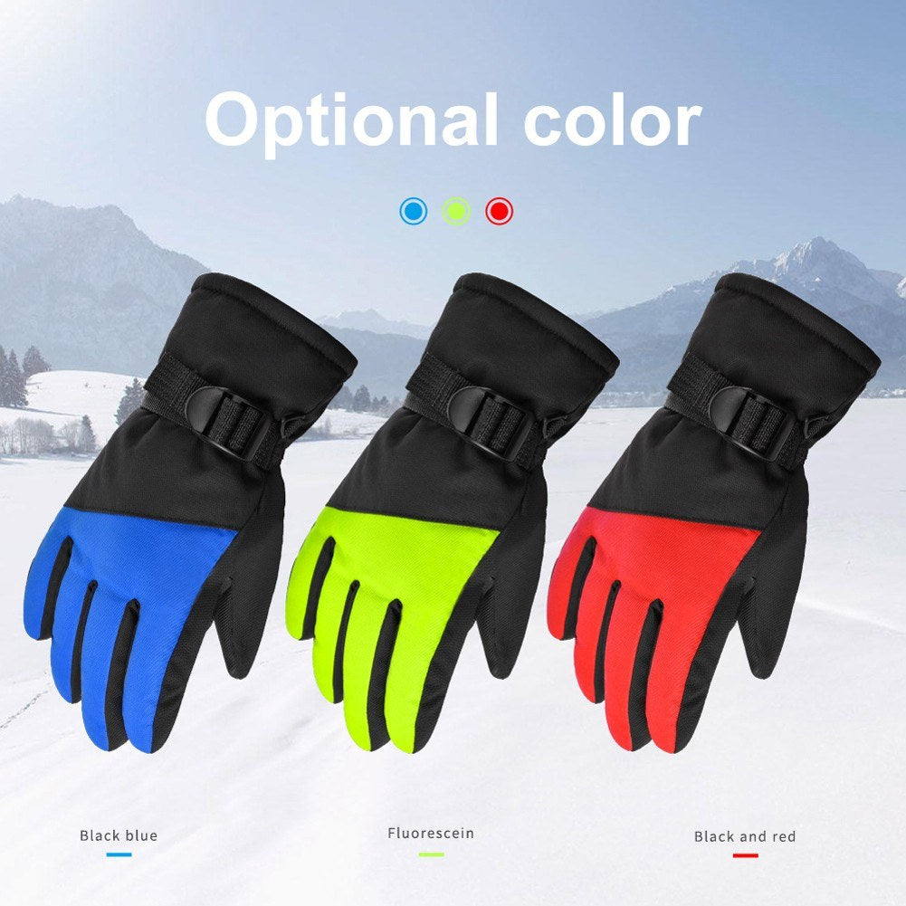 Children's Ski Glove Winter Warm Snowboarding Ski Glove Water Repellent Warm Ski Glove Waterproof Glove