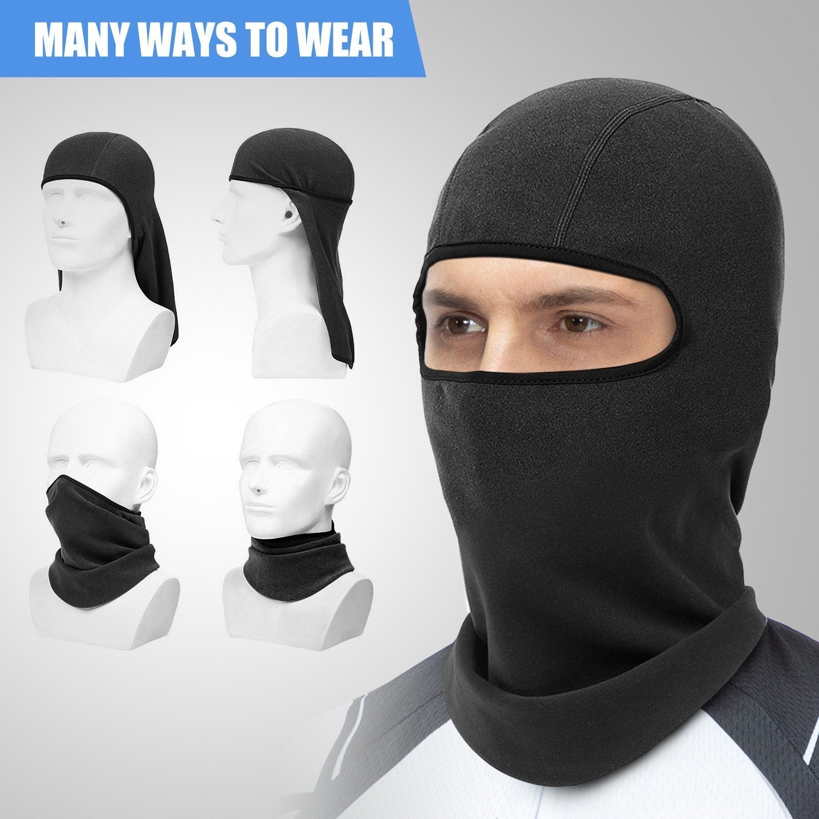 Winter Face Cover Windproof Face Balaclava Winter Protection Warm Full Face Cover for Men Women Outdoor Sports