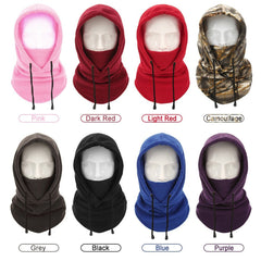 Winter Fleece Face Cover Windproof Ski Balaclava Warm Snow Hood for Motorcycling Skiing Ice Fishing Camping