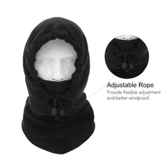 Winter Fleece Face Cover Windproof Ski Balaclava Warm Snow Hood for Motorcycling Skiing Ice Fishing Camping