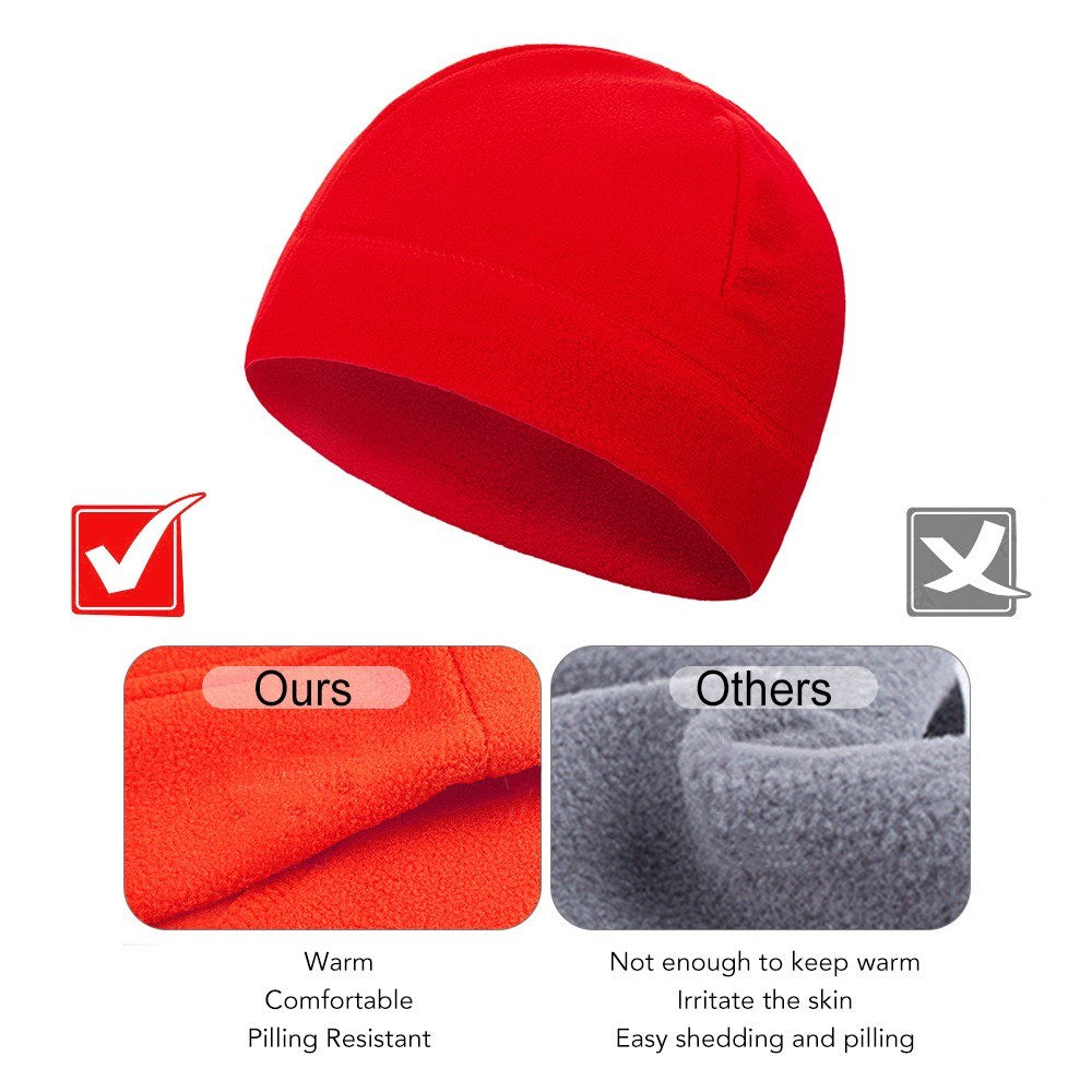 Windproof Fleece Cap Women Men Winter Hat for Skiing Snowboarding Fishing Motorcycling