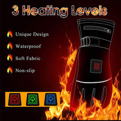 Heated Gloves for Men Women Touchscreen Electric Heating Skiing Gloves Thickened Winter Thermal Gloves Hand Warmer with 3 Heating Levels for Riding Skiing Snowboard Climbing