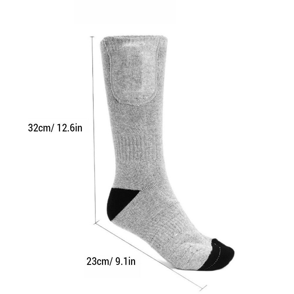 1 Pair Remote Control Heated Socks Electric Socks Rechargeable Warm Heating Socks with 4000mAh Power Bank