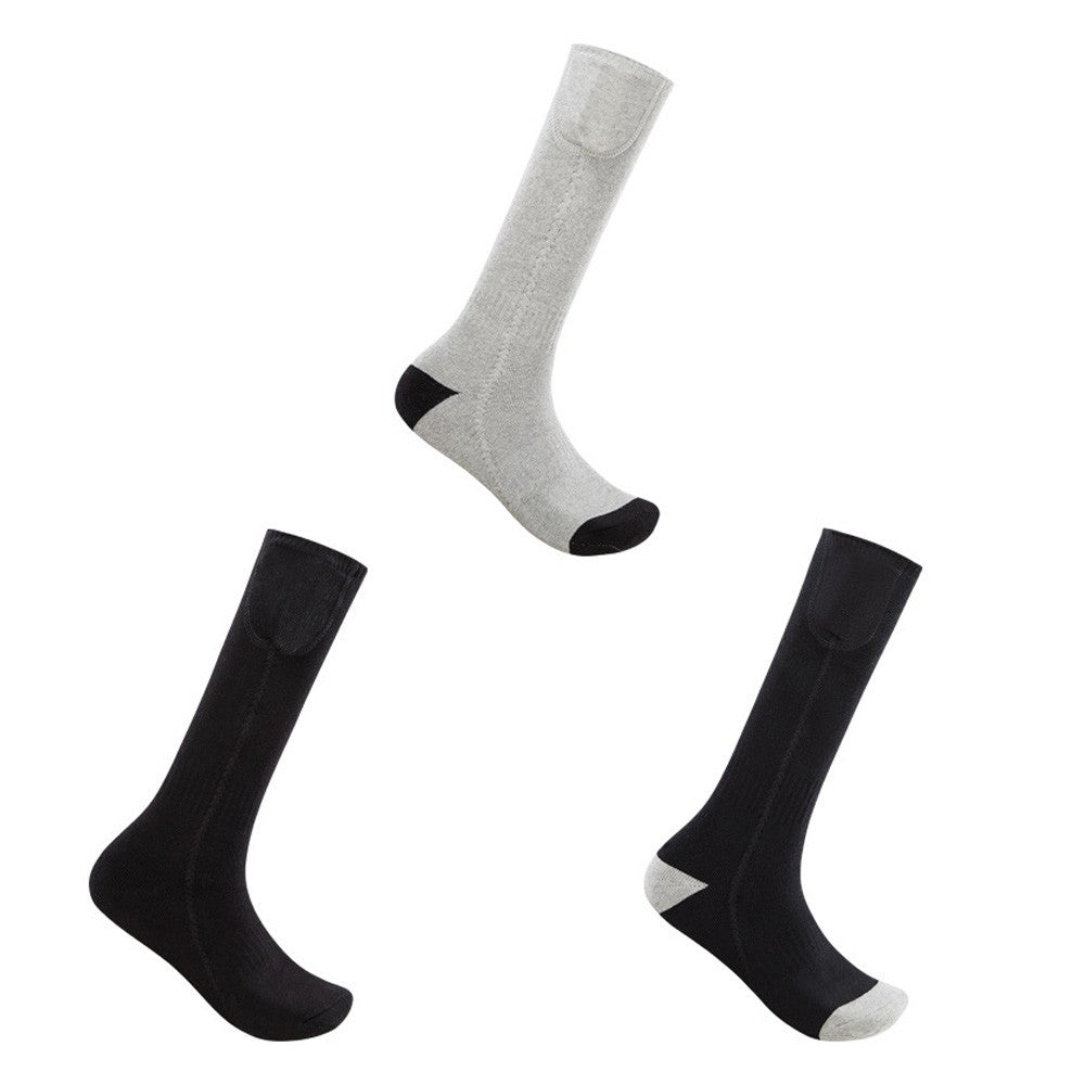 1 Pair Remote Control Heated Socks Electric Socks Rechargeable Warm Heating Socks with 4000mAh Power Bank