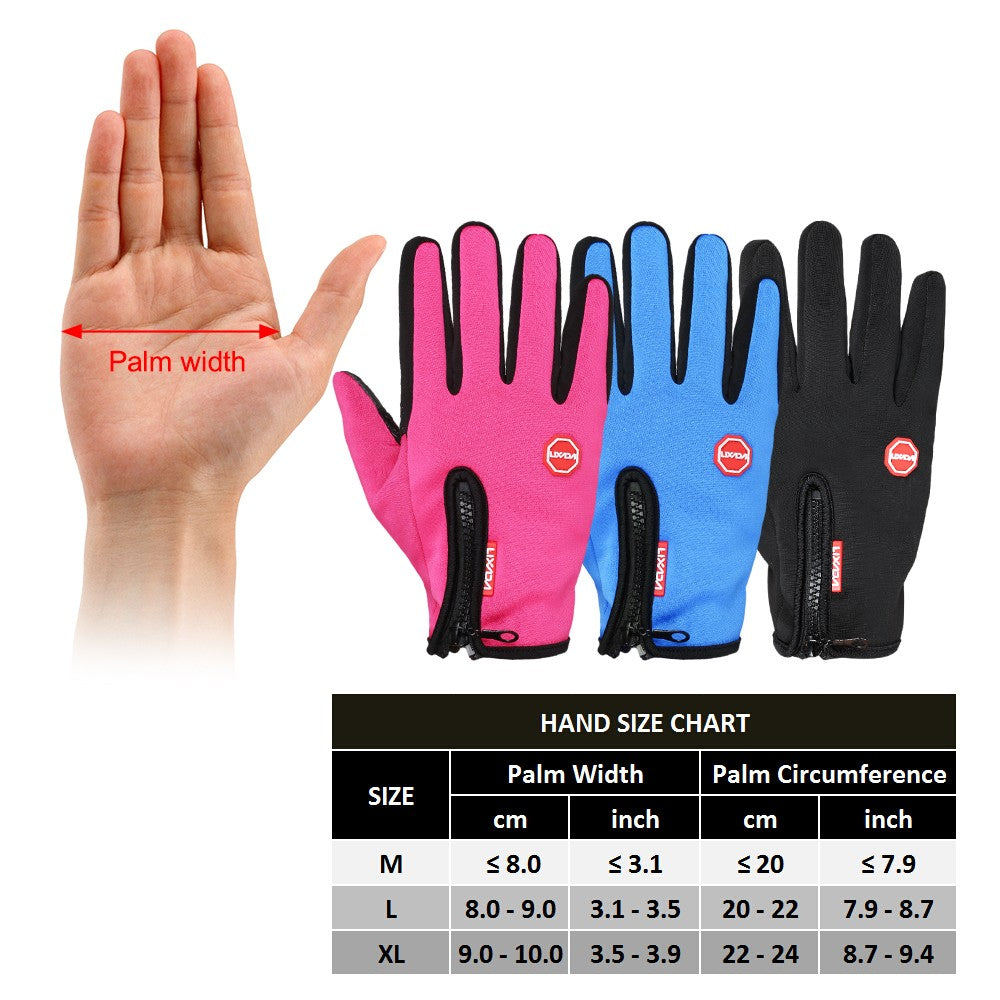 Touchscreen Cycling Gloves Windproof Winter Outdoor Sports Bike Riding Gloves Hand Warmers Skiing Mountaineering Motorcycle Racing