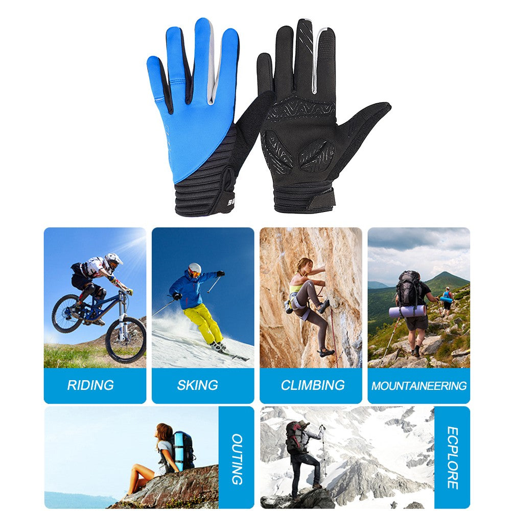Winter Outdoor Full Finger Windproof Touchscreen Cycling Gloves for Men Women