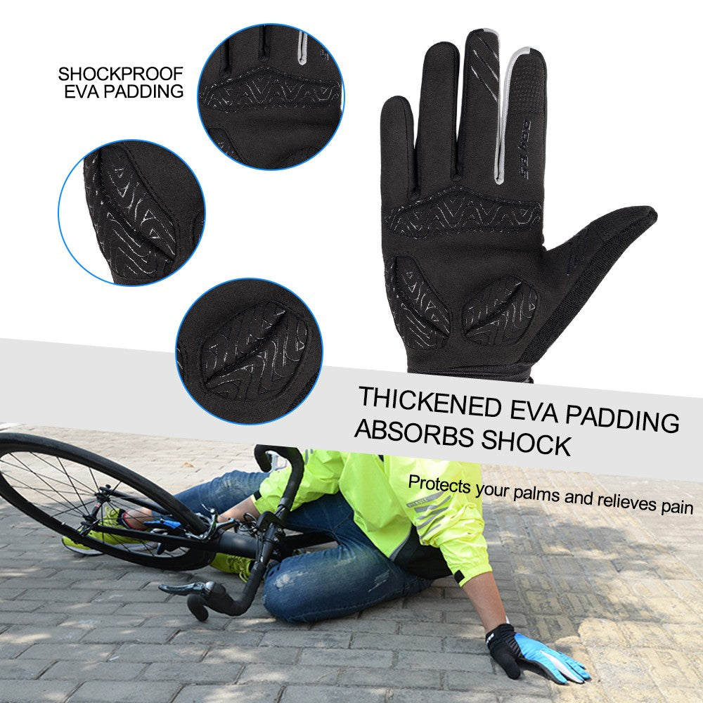 Winter Outdoor Full Finger Windproof Touchscreen Cycling Gloves for Men Women