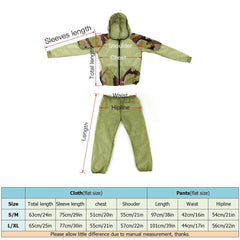 Outdoor Mosquito Repellent Suit: Bug Jacket with Hood for Fishing, Hunting, Camping