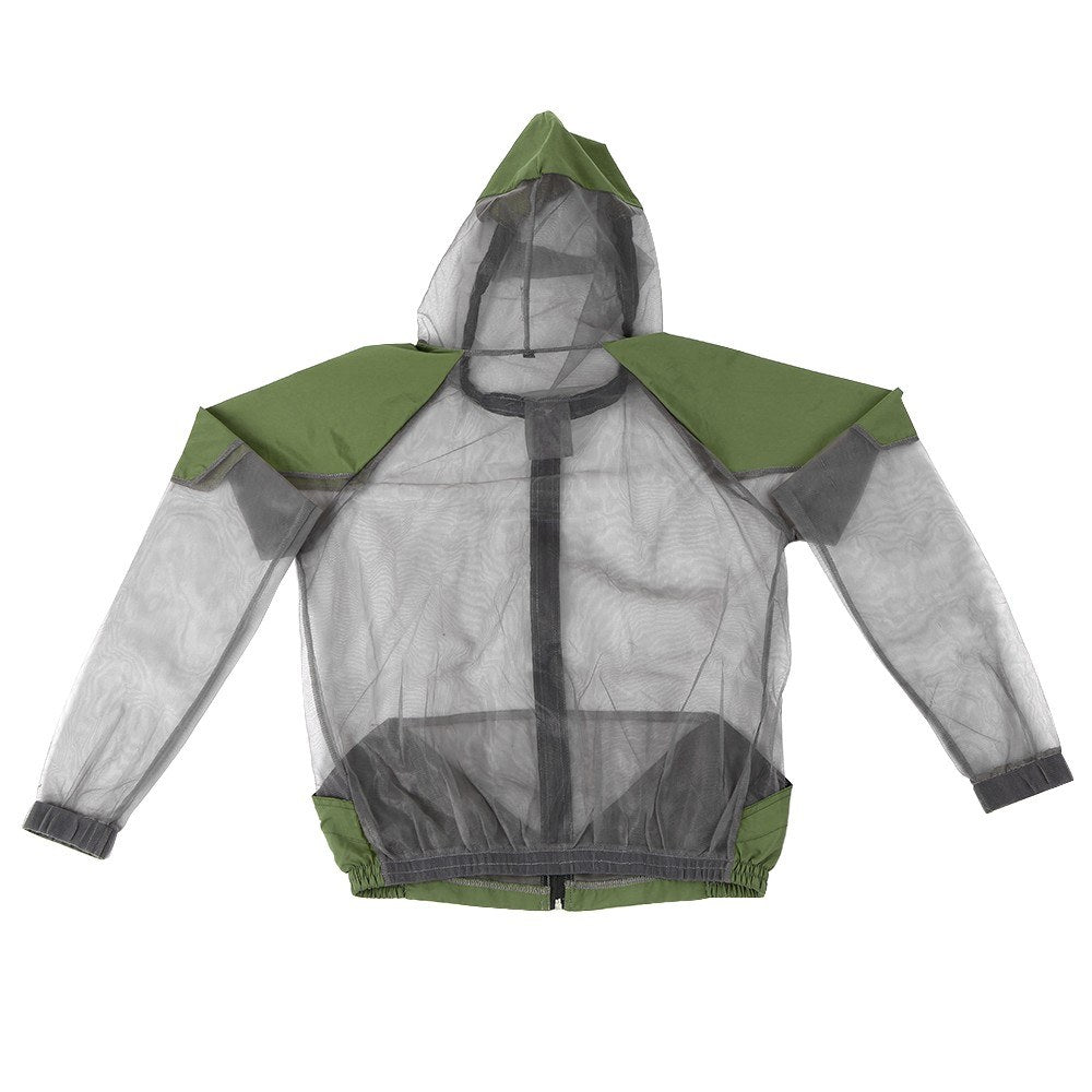 Outdoor Mosquito Repellent Suit: Hooded Bug Jacket for Fishing, Hunting, Camping