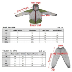 Outdoor Mosquito Repellent Suit: Hooded Bug Jacket for Fishing, Hunting, Camping