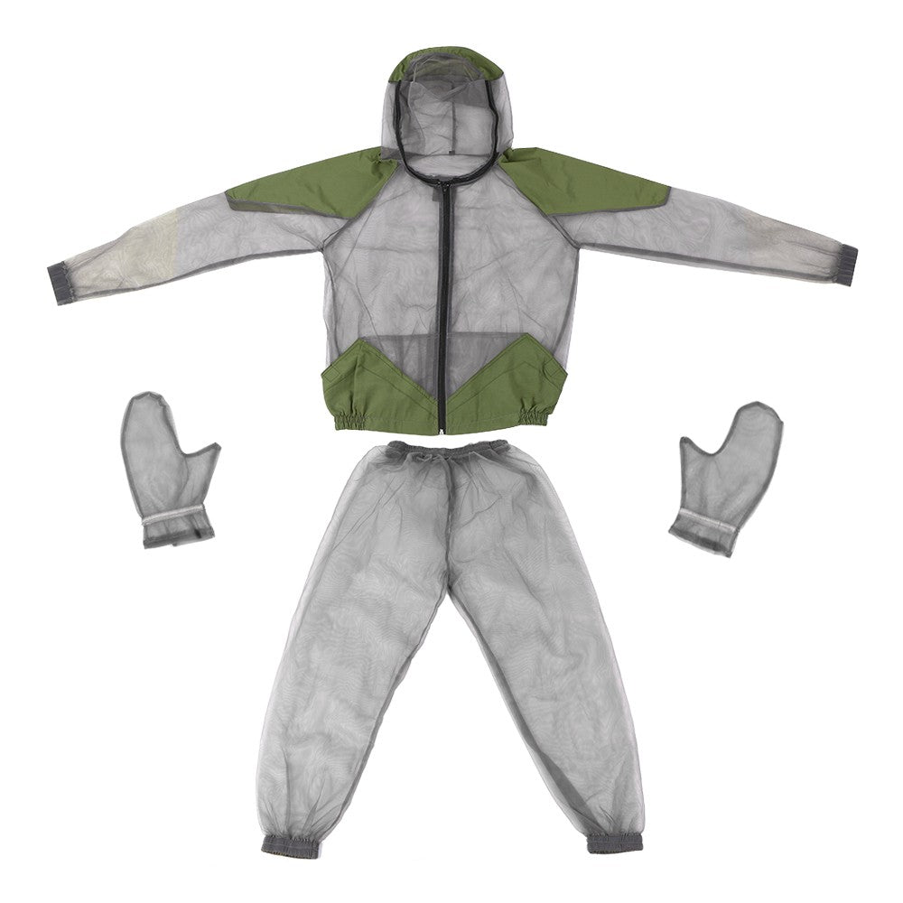 Outdoor Mosquito Repellent Suit: Hooded Bug Jacket for Fishing, Hunting, Camping