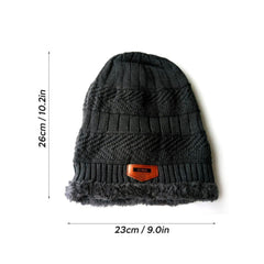 Warm Knit Beanie Winter Plush HatWomen Men Sports Head Warmer Hiking Camping Cycling Skull Cap Outdoor Sports Equipment