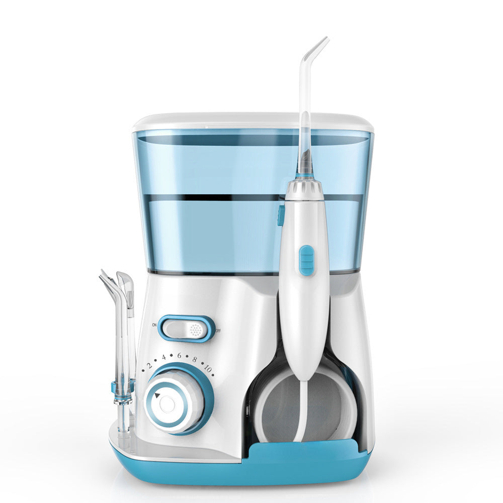 Water Dental Flosser - 800ML Oral Irrigator with 10 Adjustable Water Pressures, 5 Multifunctional Tips, IPX6 Waterproof, High Volume Reservoir for Teeth Cleaning and Gum Care